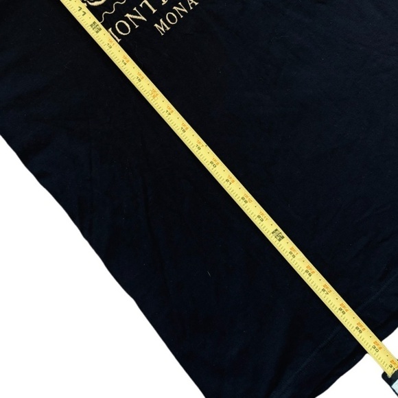 MONTE CARLO MONACO FISH BLACK T-SHIRT + GOLD EMBROIDERY, SIZE XL - Picture 5 of 8